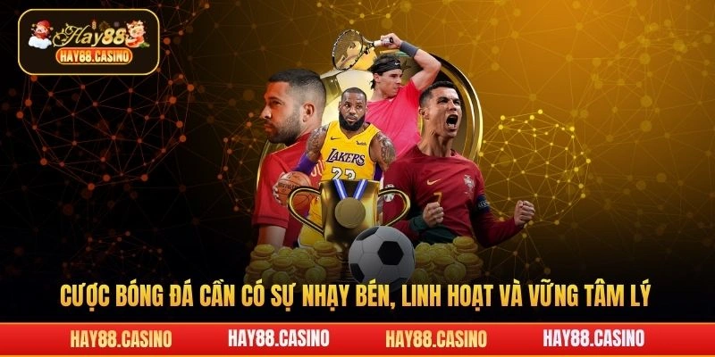 Cược bóng đá cần có sự nhạy bén, linh hoạt và vững tâm lý